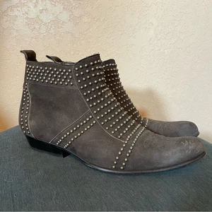 Anine Bing | Studded Charcoal Charlie Boot - Picture 1 of 7