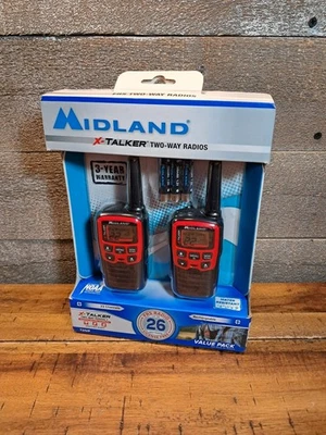 Midland X-TALKER T51VP3 Two Way Radios 22 Channels 28 Mile Range weather Alert - Image 1 of 4