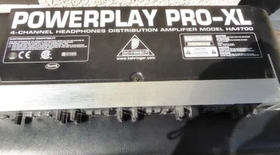 Behringer HA400 Microamp 4 Channel Stereo Headphone Amplifier Zb213 - Image 1 of 4