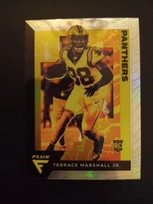 2021 Chronicles Flux Terrace Marshall Jr. Silver Prizm Rookie RC #FX-16 Panthers - Image 1 of 2