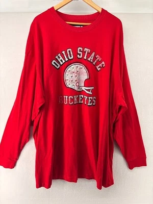 Men's Ohio State Profile Vasity Big & Tall 5XLT Long Sleeve T Shirt Cotton - Image 1 of 4