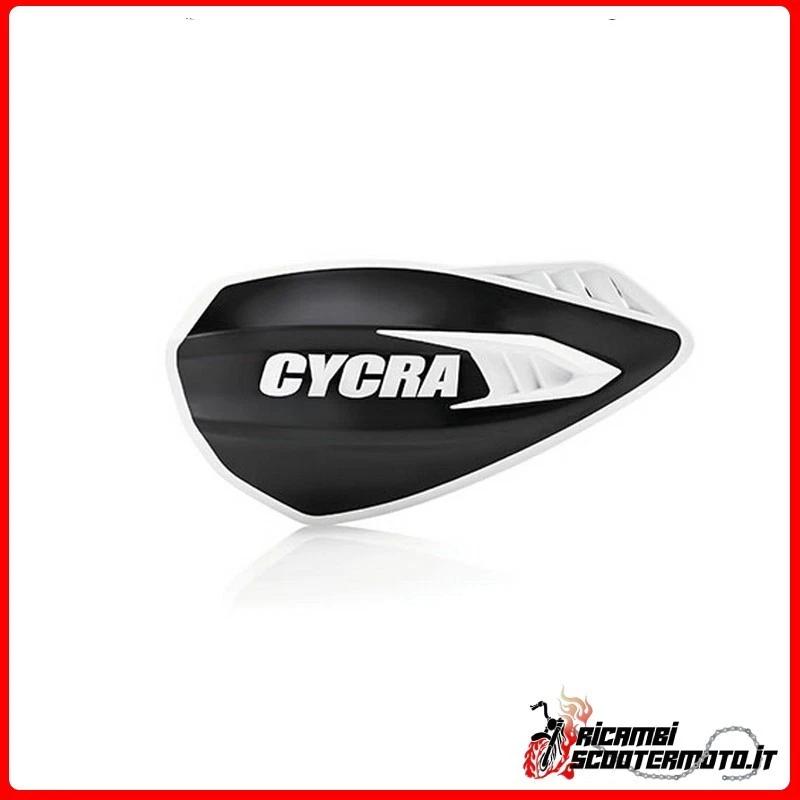 HUSQVARNA FE 450 4T 450 2014-2022 1CYC-0056-315 CYCLONE HANDGUARDS - WHITE - BLACK - Image 1 of 1