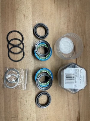 Soporte inferior Hope BSA30/GXP en azul Foto 1 de 2