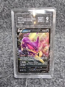 Liepard V 104/198 Swsh06: Sword & Shield Chilling Reign Holo TAG 9 - Picture 1 of 4