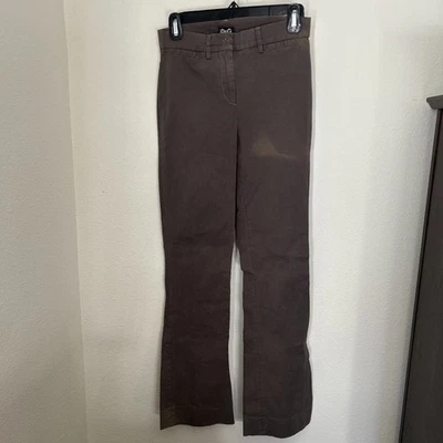 D&G Dolce and Gabbana Y2K/90s Brown Vintage Pants Size 4 Lime Green Stitch - Image 1 of 4