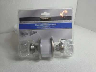 Perilla Puerta Cristal Transparente Y Cierre Cerradura De Puerta Nueva Foto 1 de 4