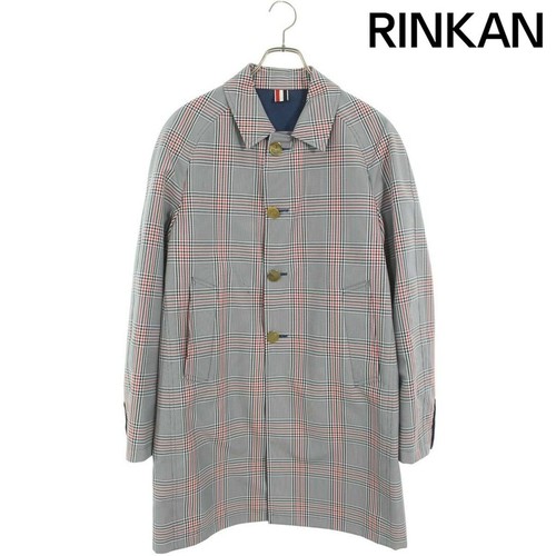 THOM BROWNE Cappotto Tom Brown MOU002A 01442415 reversibile check uomo 2 usatoa8f2129b03c677