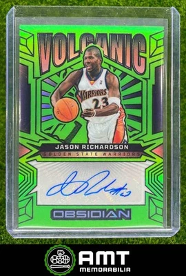 2024-25 Panini Obsidian Jason Richardson Volcanic Auto Green Flood 11/25 - Image 1 of 3