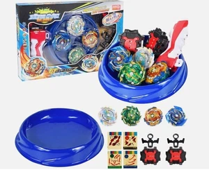 4er Set Storm Ink. 2 Launcher 1 Grip 1 Arena Kreisel für Beyblade Burst Arena - Bild 1 von 2