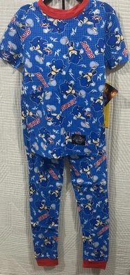 Sonic  Boys 2 Piece SS Knit Pj Outfit Size 10 New - Image 1 of 4