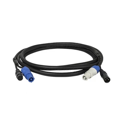 Combinación de 3 metros/2 metros de longitud enchufe Powercon cable DMX línea eléctrica iluminación Foto 1 de 4