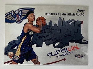 2025-26 Topps Clutch City Prospects Insert #CC-7 Jeremiah Fears RC Pelicans - Picture 1 of 2