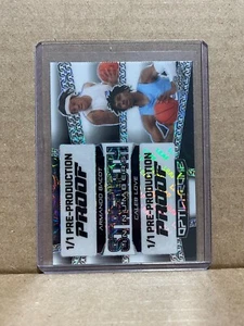 Armando Bacot Caleb Love 2024 Leaf Basketball 1/1 Pre Production Proof - Picture 1 of 1