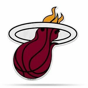 Miami Heat Pennant Primary Logo Shape Cut 18" x 18" Cover