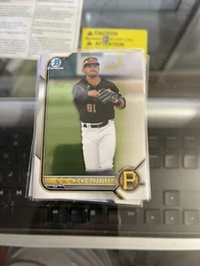 2022 Bowman Prospect cromato Nick Gonzalez BCP77 Pirates - Foto 1 di 2