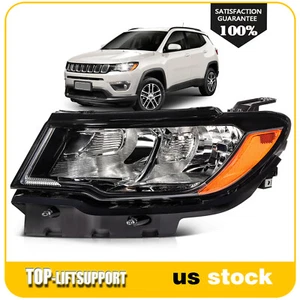 Headlight Assembly For 2017-2021 Jeep Compass Halogen Style Left Side - Picture 1 of 7
