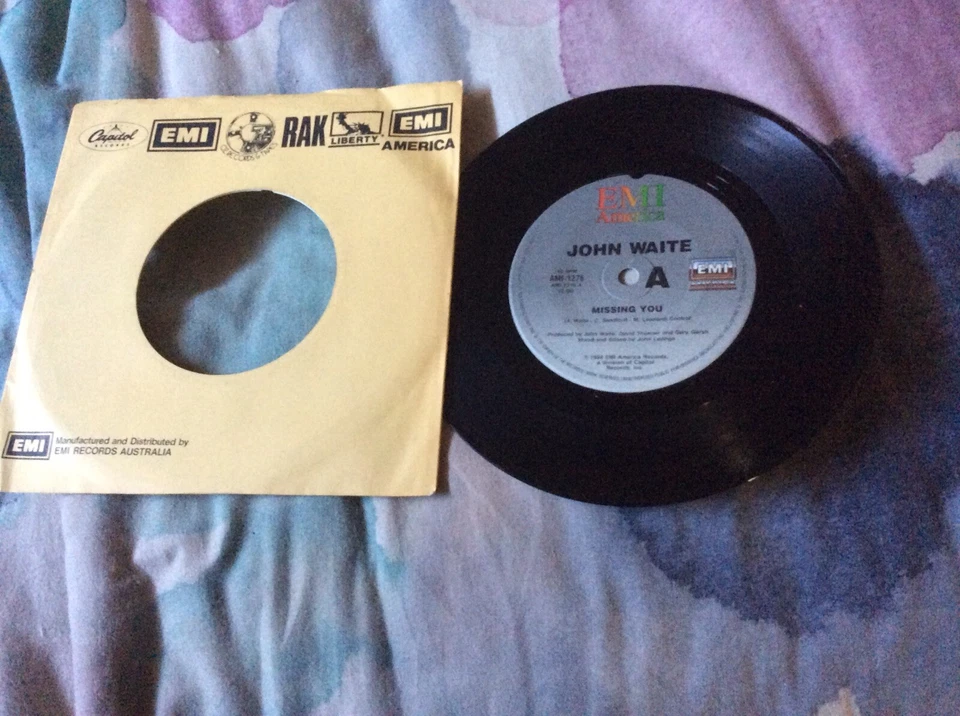 John Waite Missing You 7” Vinyl - Image 1 of 2