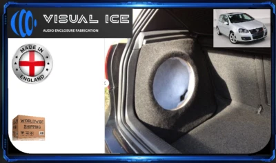 VW GOLF MK 5 & 6 12" STEALTH SUB SPEAKER ENCLOSURE BOX  BASS AUDIO UPGRADE CAR  - Image 1 of 4