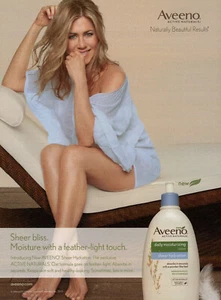 AVEENO magazine AD #36 RARE 2015 JENNIFER ANISTON - Picture 1 of 2