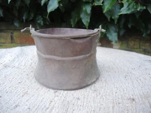 Vintage Kupfer Eimer Garten Pflanzgefäß 13 cm Durchmesser (1217) - Bild 1 von 6