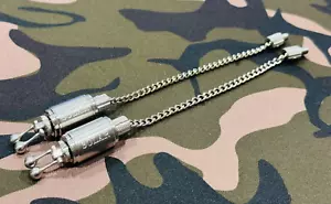 Solar Lock & Load Edelstahl Blinker mit Ketten x 2 (ohne Hockeyschläger) - Bild 1 von 5