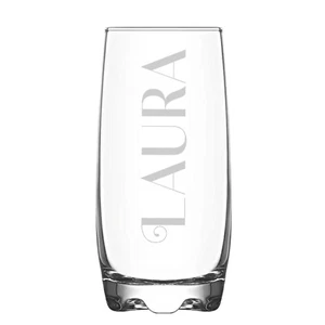 Personalised Name Hi Ball Glass Tumbler, Engraved with a name - Picture 1 of 4
