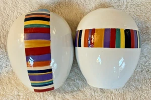 Tabletops Unlimited HAVANA Salt and Pepper SET Hand Painted RARE - Picture 1 of 7