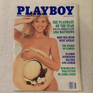 LIKE NEW ~ Playboy Magazine JUNE 1991 ~ VOL 38 #6 LISA MATTHEWS ~ Dad's Estate - Picture 1 of 4