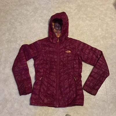 The North Face Thermoball Eco XS Hoodie Insulated Jacket Coat Women Pink Tie Dye - Image 1 of 4