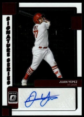 2022 DONRUSS OPTIC SIGNATURES SERIES Juan Yepez Rookie St. Louis Cardinals #69 - Image 1 of 2