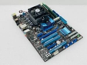 USED - ASUS M4A87TD/USB3 AMD AM3 DDR3 ATX Motherboard, Ram 4GB PC3 / Free Shipp - Picture 1 of 8