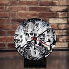 Ghost Swedish metal band desk clock, 12.7cm face diameter, with acrylic stand