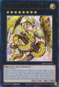 Dragón Sombra Dorada Divina Dragluxion Yu-Gi-Oh! MZTM-EN014 1er Ultra Raro - Imagen 1 de 1