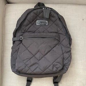 Marc Jacobs gesteppter Nylon Rucksack Handtasche Büro Schule Reisetasche - grau - Bild 1 von 9