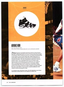 Iconic Basketball Shoe Adidas KB8 Kobe Bryant LA Lakers Magazine CLIPPING phot - Imagen 1 de 1