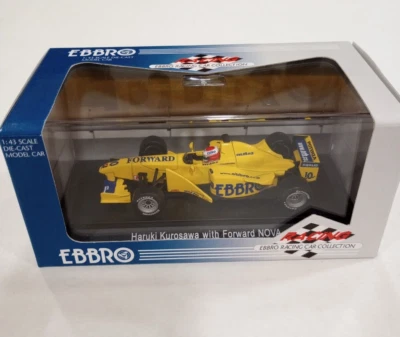Ebbro 1/43 Formula Nippon Haruki Kurosawa com Forward Nova No. Modelo de metal fundido 10 - Imagem 1 de 4