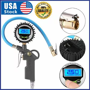 Digital Car Truck Vehicle Air Tire Pressure Inflator Gauge LCD Dial Meter Tester - Picture 1 of 9