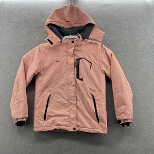 gemyse girls sherpa soft fleece lined hooded parka winter jacket size 14/16 - Picture 1 of 14