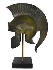 Ancient Greek Athenian Corinthian Helmet -  Athena figure - Replica - Bronze