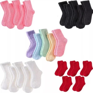 6 Pairs Warm Thick Sock Women Lady Sock Plush Fluffy Cozy Winter Fuzzy Bed Floor - Picture 1 of 15