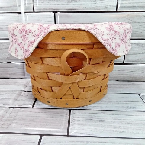 Longaberger 2007 Horizon of Hope Breast Cancer Hanging Basket Liner & Protector Cover
