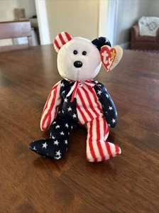 Ty Beanie Baby Spangle The Bear (Bear White Head 1999) - Bild 1 von 2