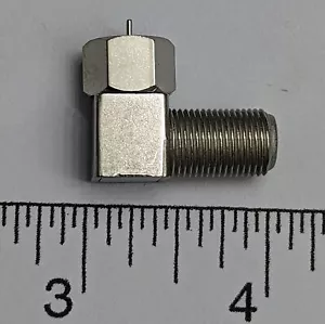 10 Pcs F Type Connector Right Angle 90 Degree Coax Cable TV Adapter RG6 RG59 - Picture 1 of 12