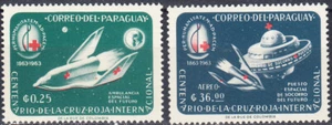 PA PARAGUAY 0800+804 RED CROSS CENTENARY SPACE - Picture 1 of 1