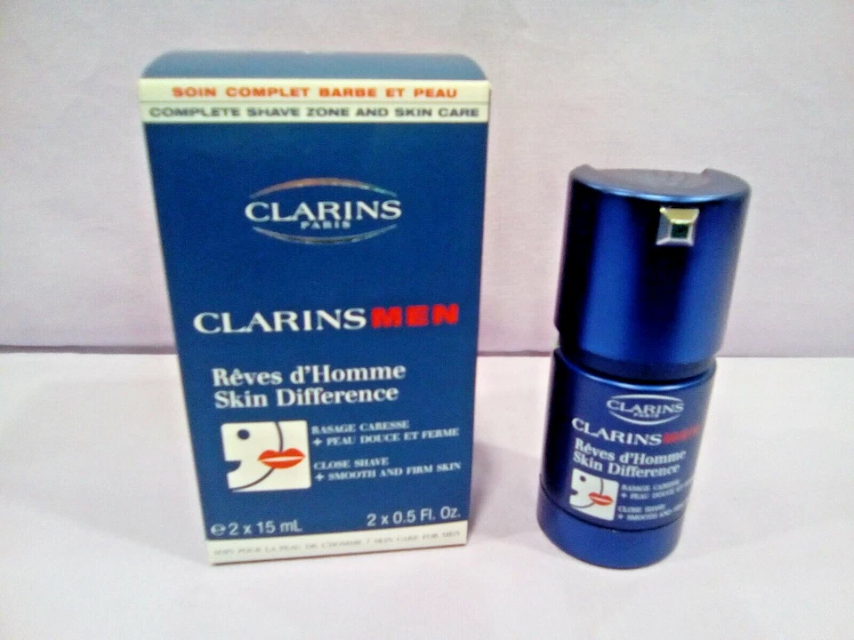 CLARINS MEN POUR LE VISAGE REVES D'HOMME SKIN DIFFERENCE 2 X 15 ML. - Immagine 1 di 1