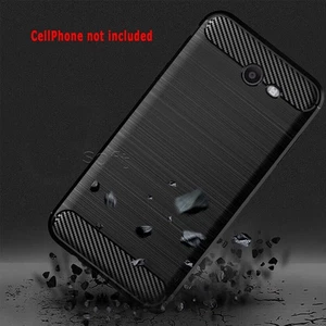 Black - Soft Brushed Protective Case Cover for Samsung Galaxy J7 (2017) SM-J727U - Picture 1 of 2