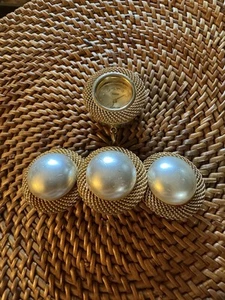 Bonetto Faux Pearl Watch Brooch - Picture 1 of 6