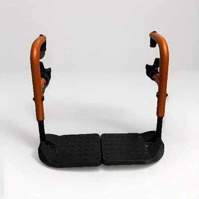 Ki Catalyst 5 Wheelchair Manual Foot Rest Easy Adjust Click On Orange 101 - Image 1 of 4