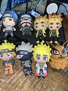 Naruto Shippuden NEW - Clip Blind Bag Figural Keychain Key Monogram Lot Of 8 - Picture 1 of 6