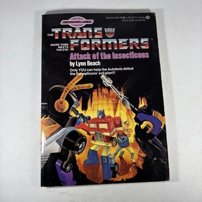 Transformers Attack of The Insecticons 1985 1st Edition 1st Print Find Your Fate Foto 1 de 4